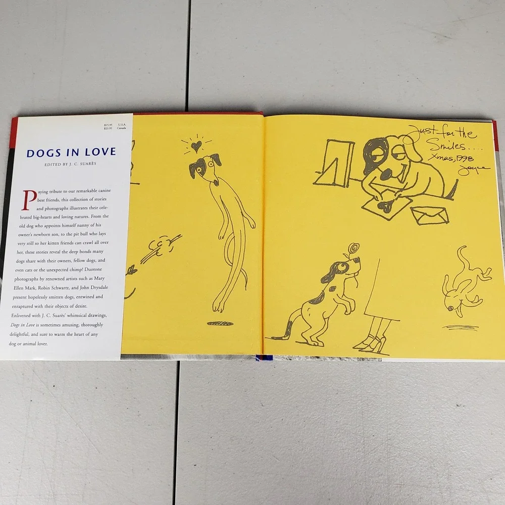 DOGS IN LOVE Hardcover Book JC Suares 1998 Vintage Photography Pet Gift
